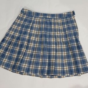 Urban Outfitters blue plaid mini skirt size M